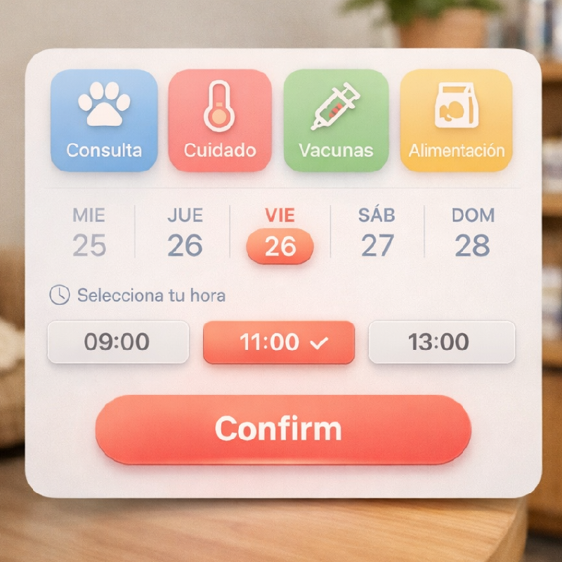 Agenda y reservas con calendario profesional