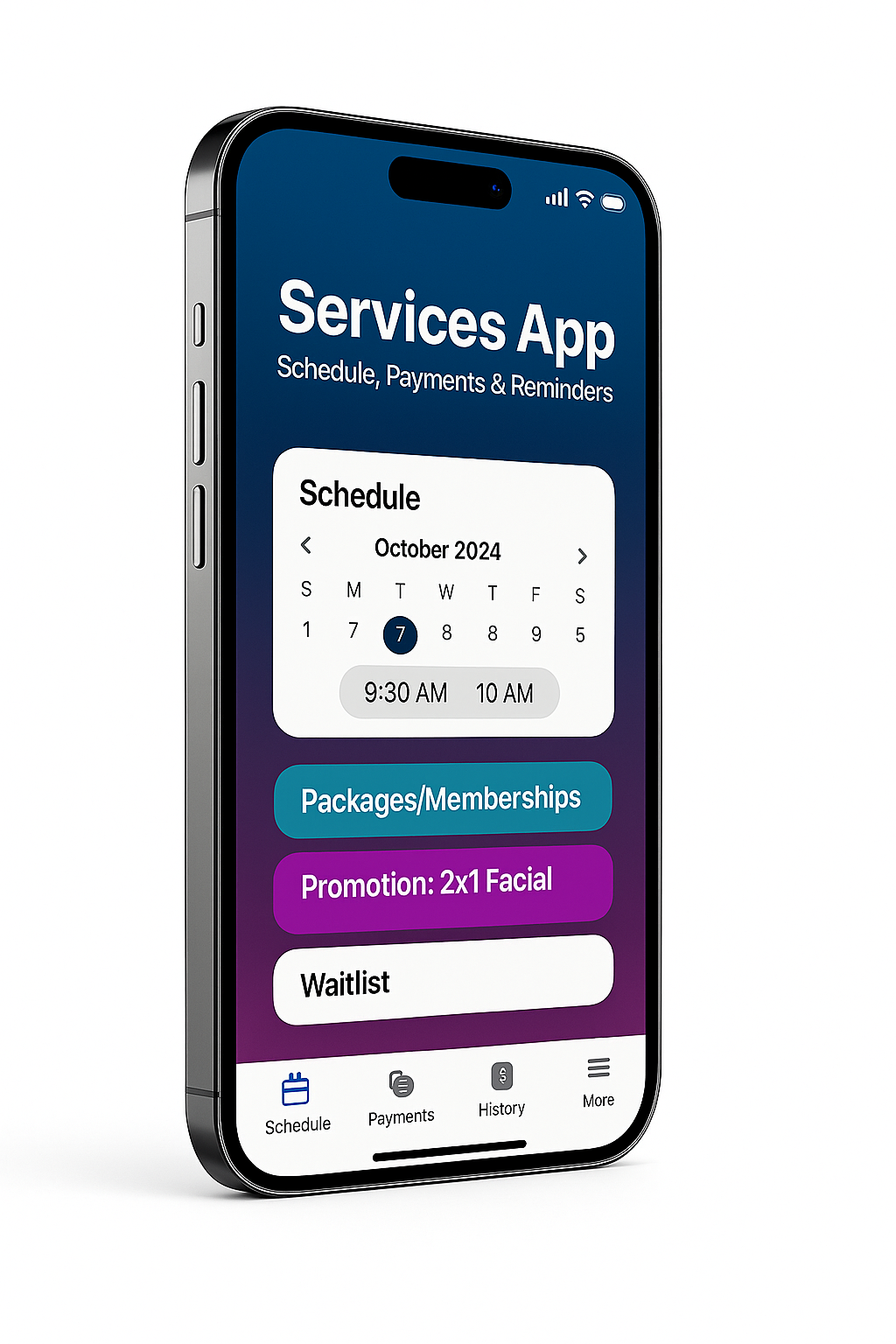 Schedule App Max scenario