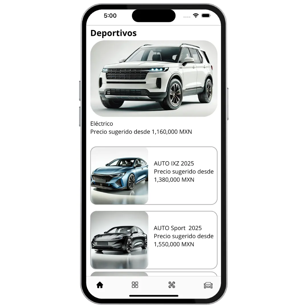 Desarrollo de app para compra y venta de autos usados en línea