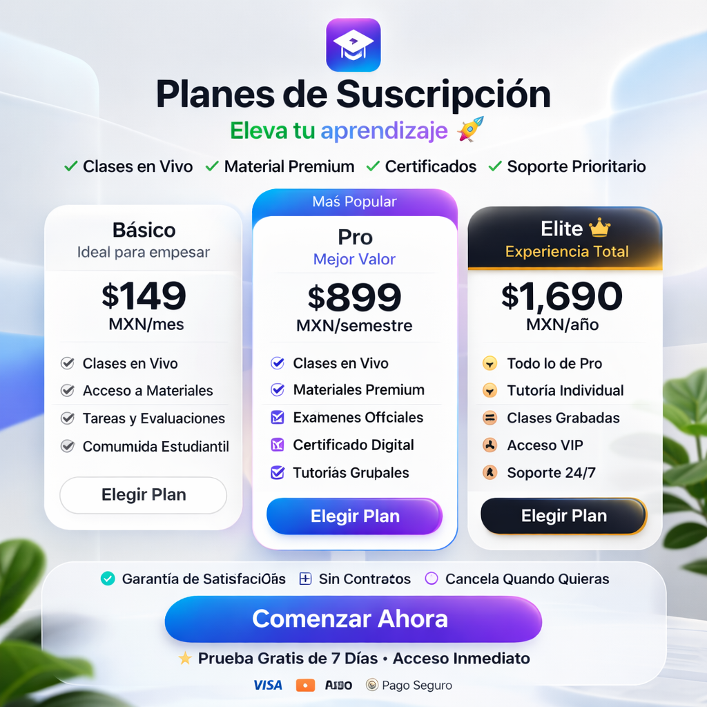 Gestión de planes de suscripción y pagos integrados