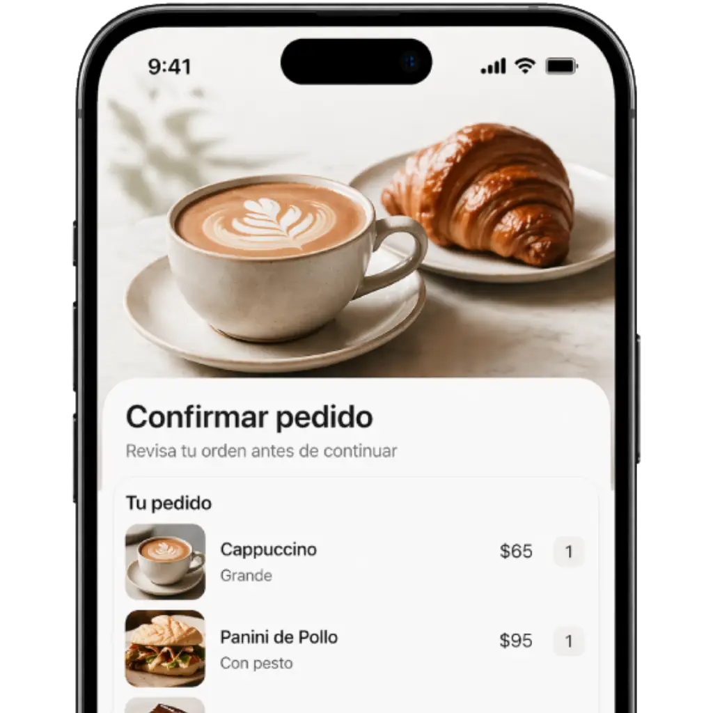 Flujo de pedido y pago rápido (Apple Pay/Google Pay)