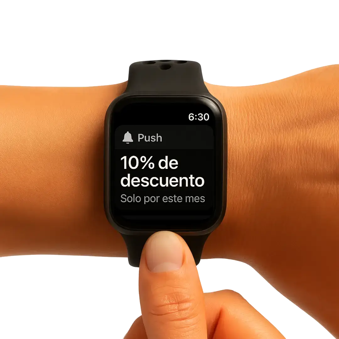 Personalized push notifications on iOS and Android.
