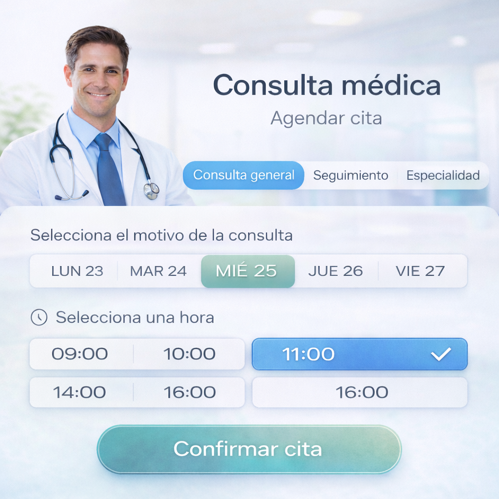 Agenda médica y control de consultas