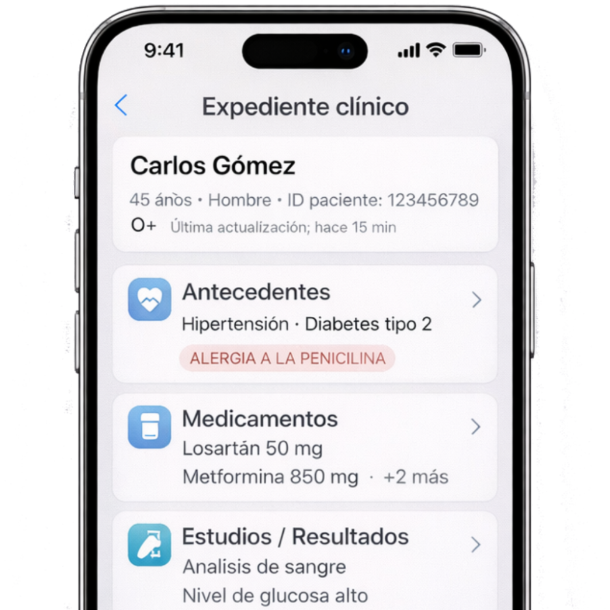 Expediente clínico digital del paciente