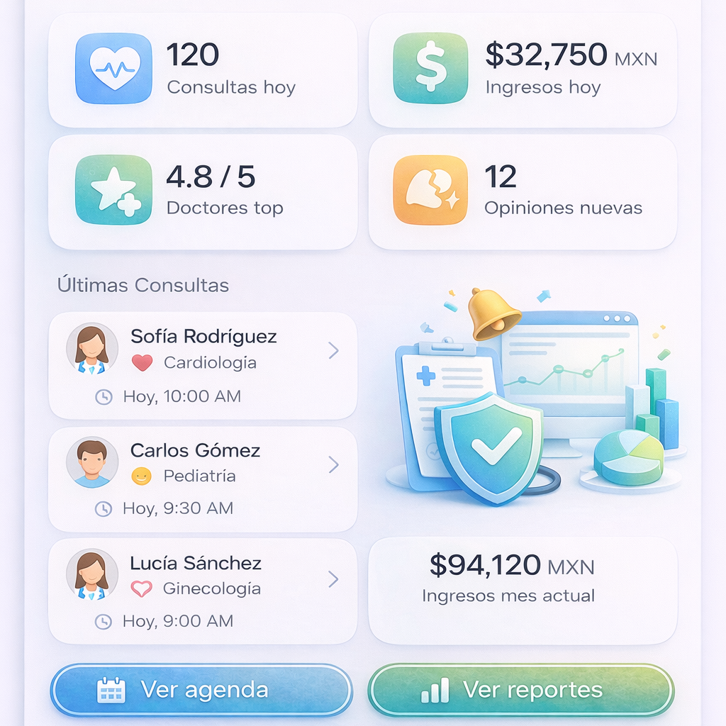 Control total de métricas y desempeño médico